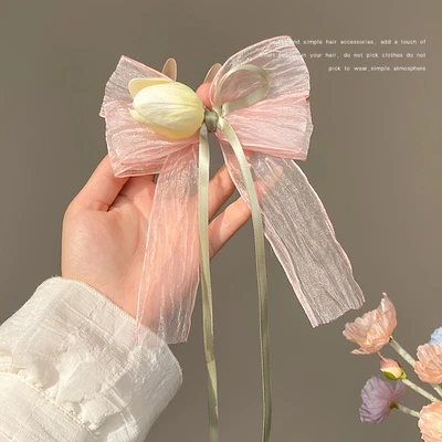 Yellow Tulip Hairpin