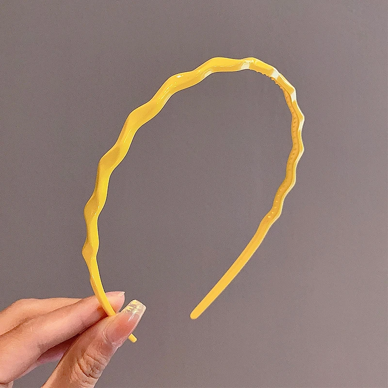 Children's Hair Band, New Girls' Wave Pressing Hair Card Baby Non-slip Headband Little Girl's Headwear