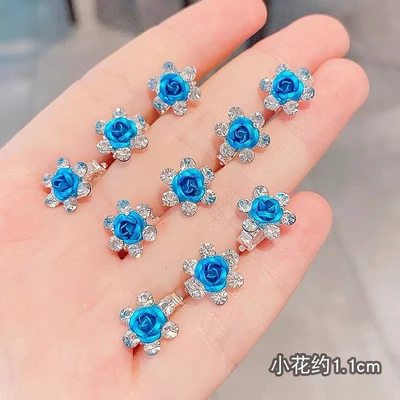 Rhinestone blue rose [single]