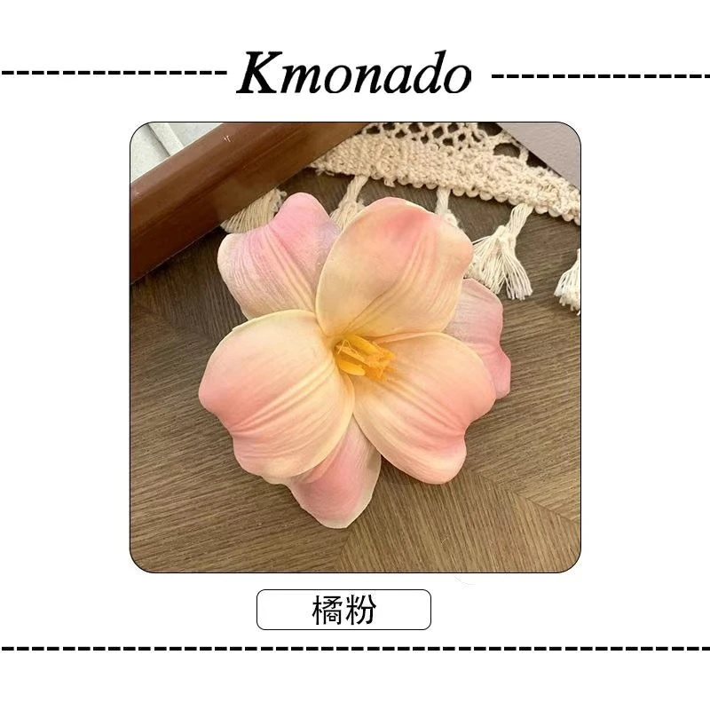 Super Fairy-Like Artificial Tulip Flower Hairpin for Children and Women, Forest-Style Flower Hair Clip