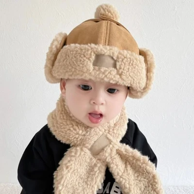 Brown two-piece set (hat circumference 48-50cm/8-30 months)