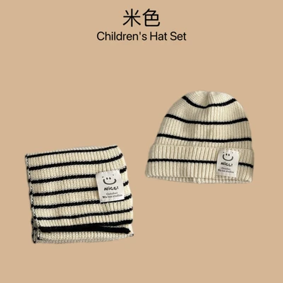 Striped cover-beige