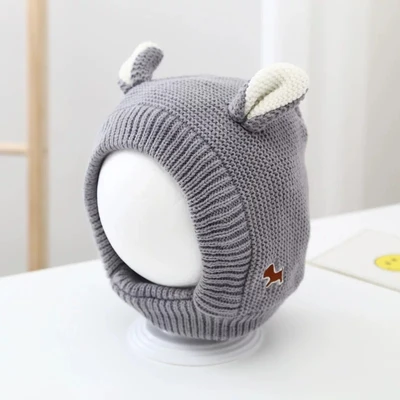 Double ear embroidery [grey]
