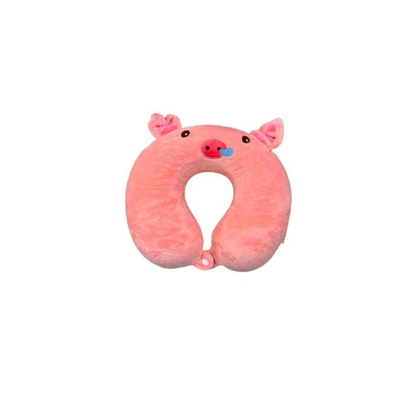 Premium Cartoon Memory Foam Neck Pillow – Travel Comfort Redefined! 🐷✨