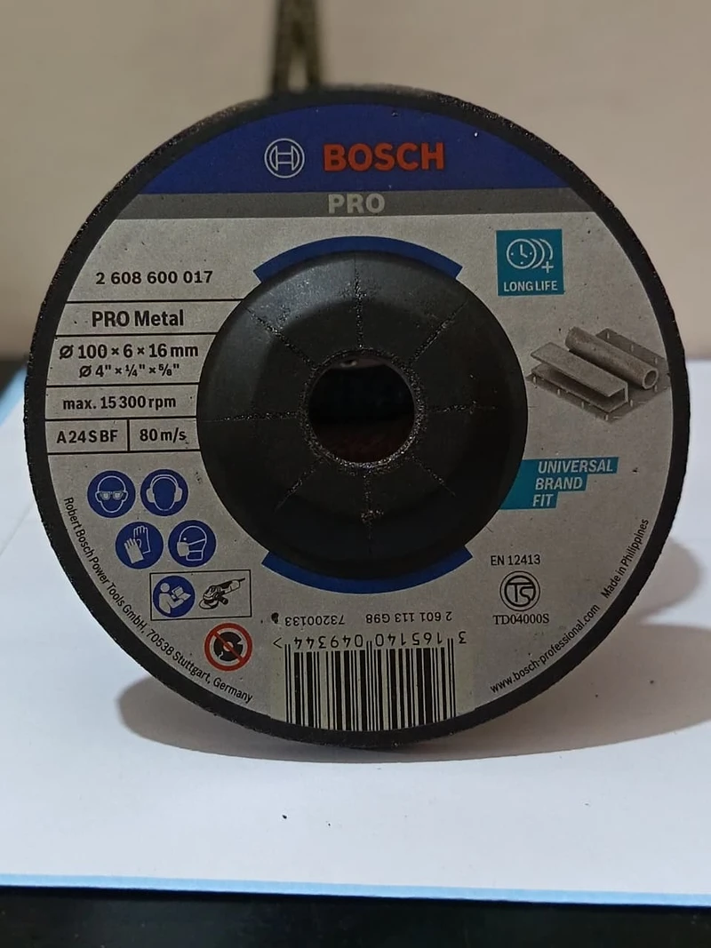 Bosch 4 Inch Metal Grinding Disc 100mm – Made in Philippines